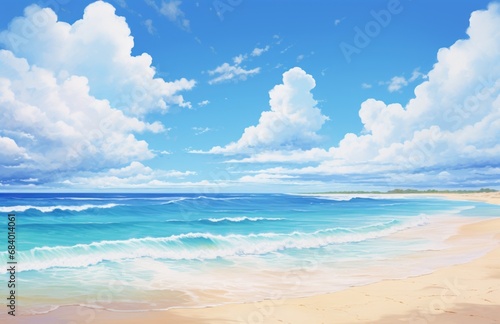 Stunning Azure Bliss  The Irresistible Beauty of a Sandy Beach   Turquoise Waters Generative AI