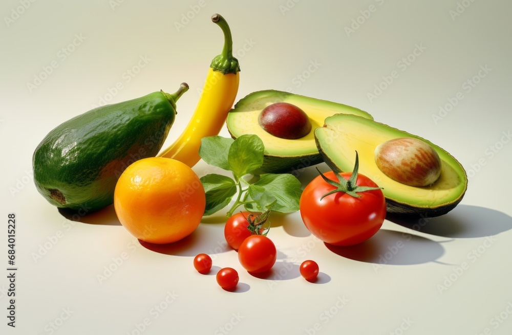 Unleash the Flavor: A Vibrant Blend of Tomatoes, Avocado & Hot Chili Peppers - A Gastronomic Adventure Generative AI Unleash the Flavor: A Vibrant Blend of Tomatoes, Avocado & Hot Chili Peppers - A Gastronomic Adventure Generative AI