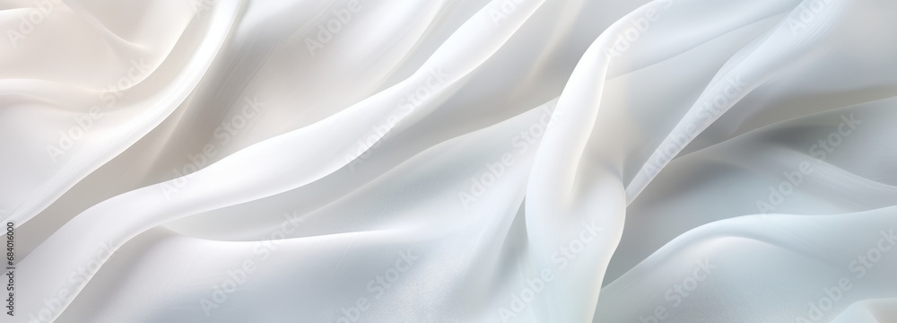Unveiling the Sophistication: Pure Elegance in a White Silk and Linen Texture Generative AI