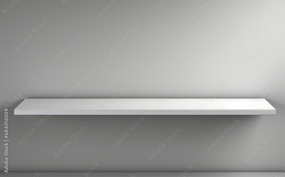 Sleek White Shelf Design Ideas for Modern Grey Wall Decor Generative AI Sleek White Shelf Design Ideas for Modern Grey Wall Decor Generative AI