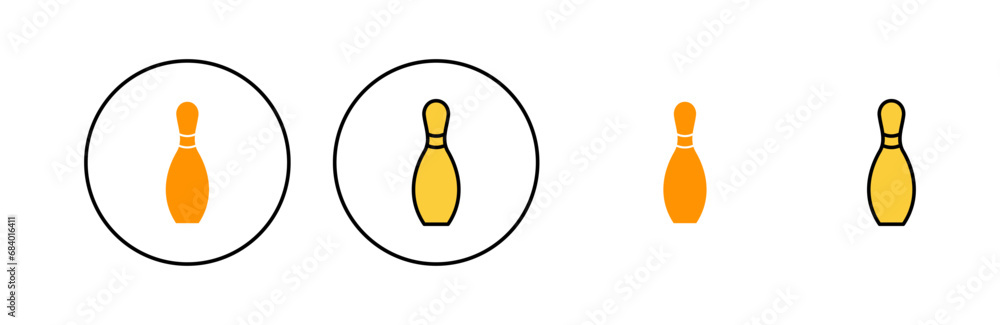 Bowling icon set for web and mobile app. bowling ball and pin sign and symbol. Bowling icon set for web and mobile app. bowling ball and pin sign and symbol.