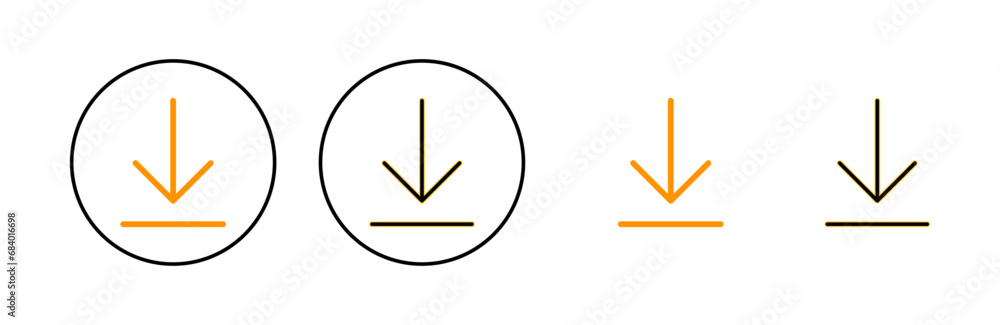 Download icon set for web and mobile app. Download sign and symbol Download icon set for web and mobile app. Download sign and symbol