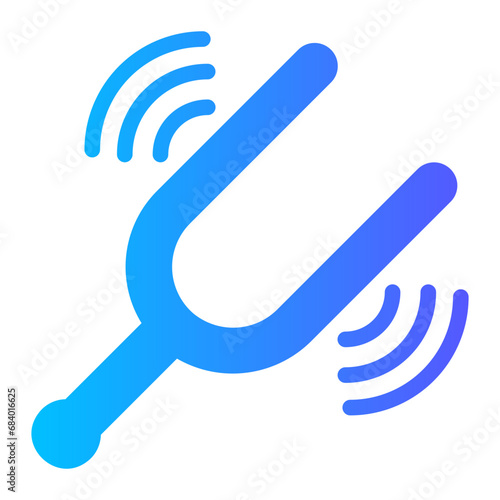 tuning fork gradient icon