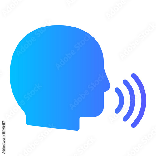 voice gradient icon