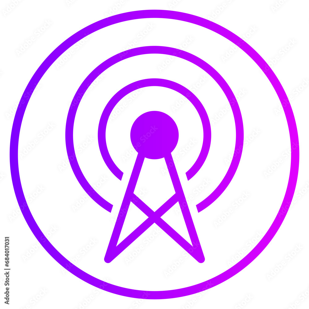 Broadcast gradient icon