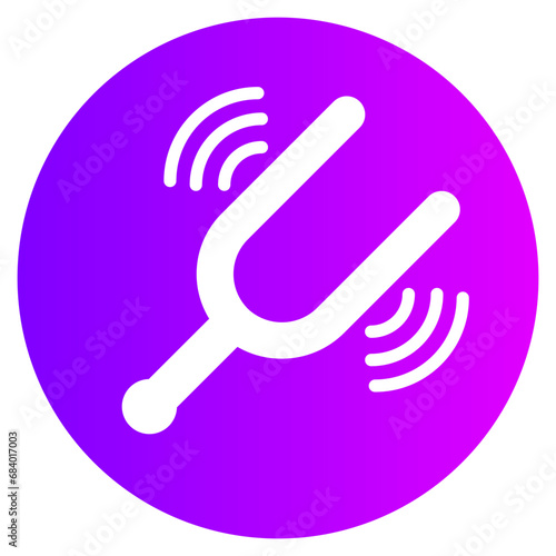tuning fork gradient icon