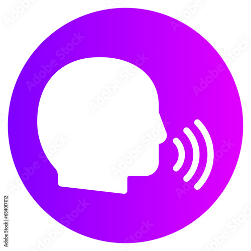 voice gradient icon