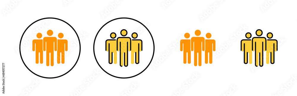 People icon set for web and mobile app. person sign and symbol. User Icon vector People icon set for web and mobile app. person sign and symbol. User Icon vector