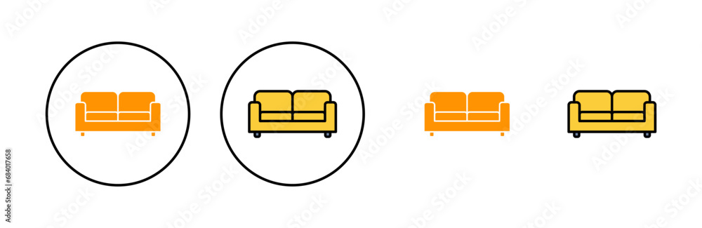 Sofa icon set for web and mobile app. sofa sign and symbol. furniture icon Sofa icon set for web and mobile app. sofa sign and symbol. furniture icon