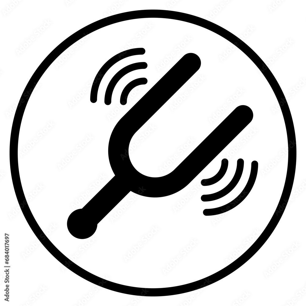 tuning fork glyph icon tuning fork glyph icon
