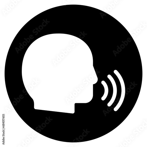 voice glyph icon