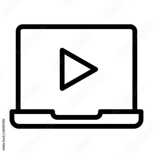 laptop line icon