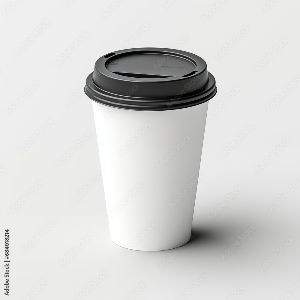 a coffee cup with black lid a coffee cup with black lid