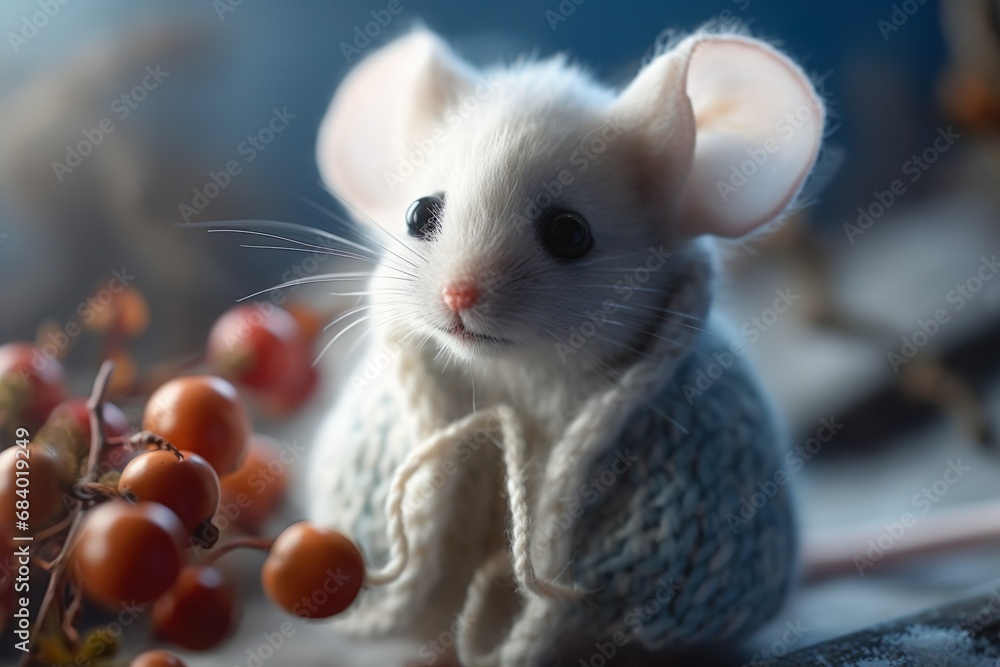 Realistic Mouse Snow Cute Elf