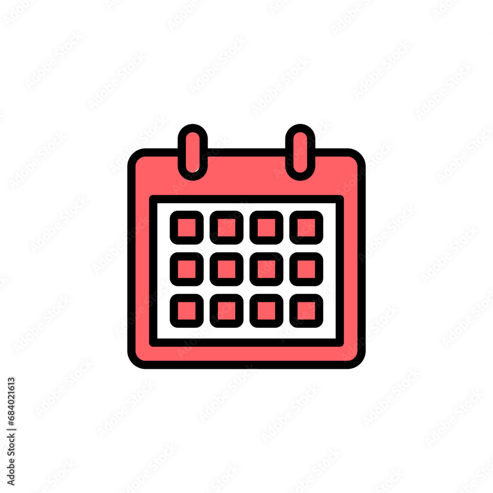 Calendar icon set illustration. Calender sign and symbol. Schedule icon symbol Calendar icon set illustration. Calender sign and symbol. Schedule icon symbol