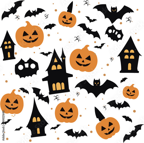 Halloween Themes -  Sheet Ghosts - pum[kins 