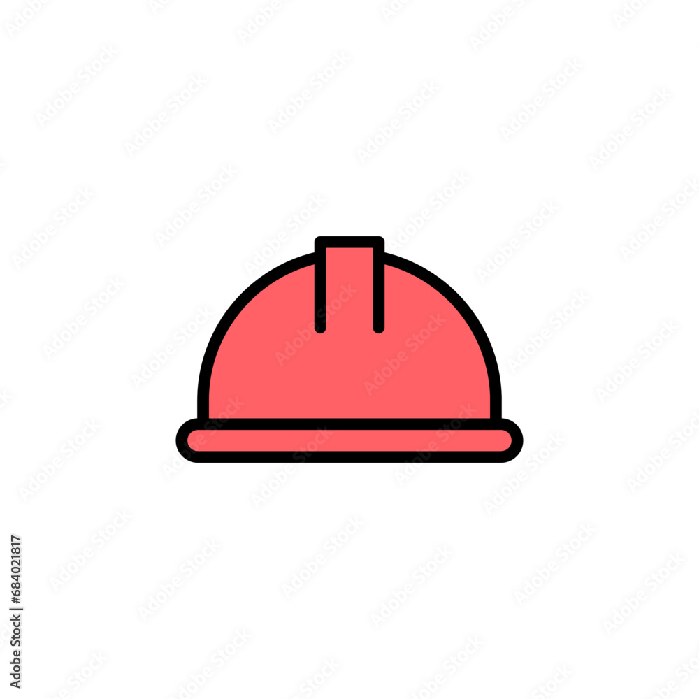 Fototapeta premium Helmet icon set illustration. Motorcycle helmet sign and symbol. Construction helmet icon. Safety helmet