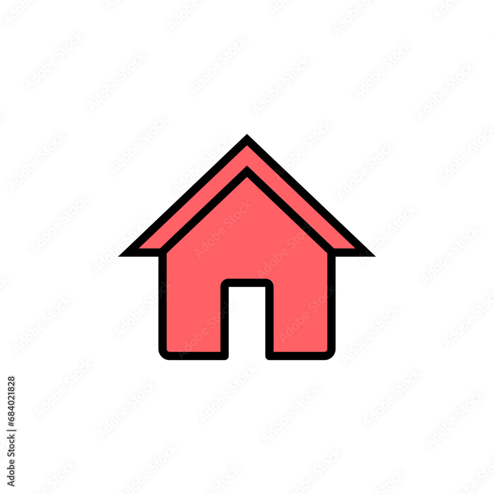 Home icon set illustration. House sign and symbol Home icon set illustration. House sign and symbol