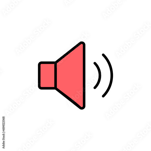 Speaker icon set illustration. volume sign and symbol. loudspeaker icon. sound symbol