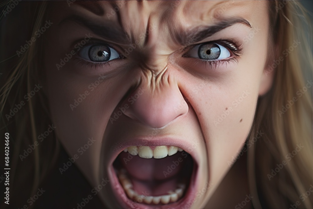 Intense Woman Expressing Strong Emotion Intense Woman Expressing Strong Emotion