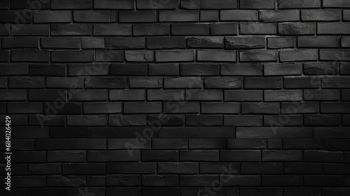 A Dark Gray Dimly Lit Brick Wall Background