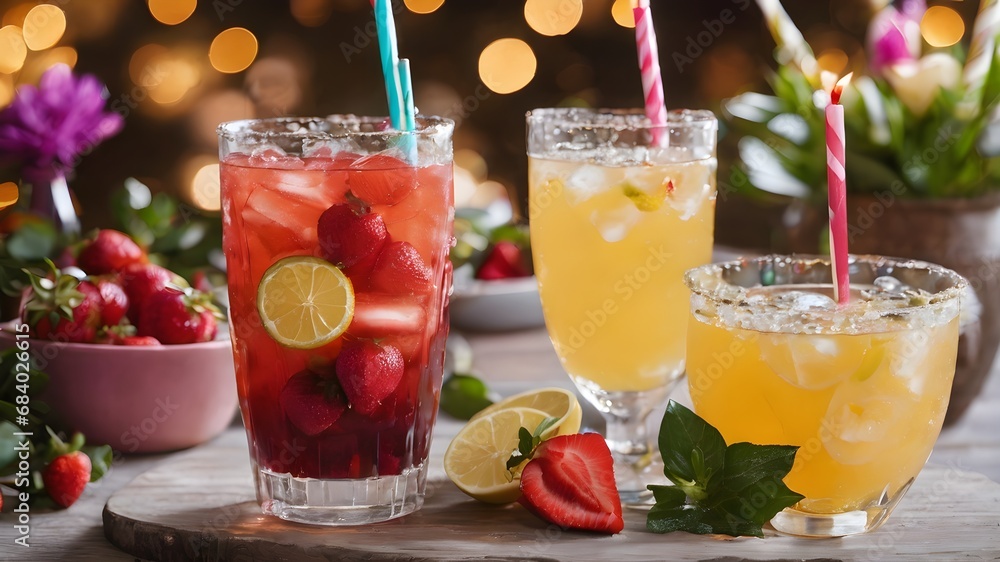 Fresh Drinks Background Very Cool