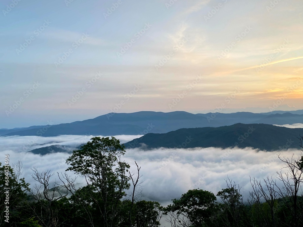 Fototapeta premium where earth and sky meet