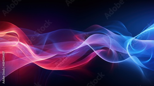 a colorful smoke on a black background