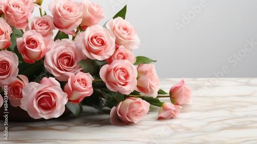bouquet of pink roses