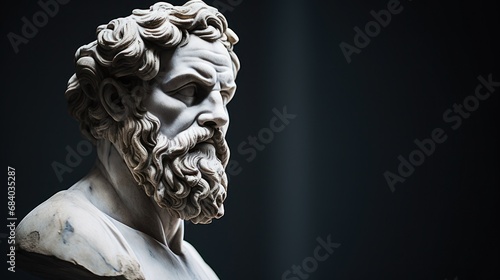 a statue of a man with a beard photo