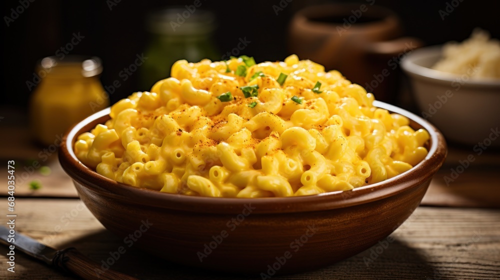 a bowl of macaroni and cheese a bowl of macaroni and cheese