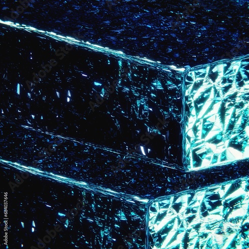 Abstract background with lines isolated 3D mockup illustration, 3D rendering