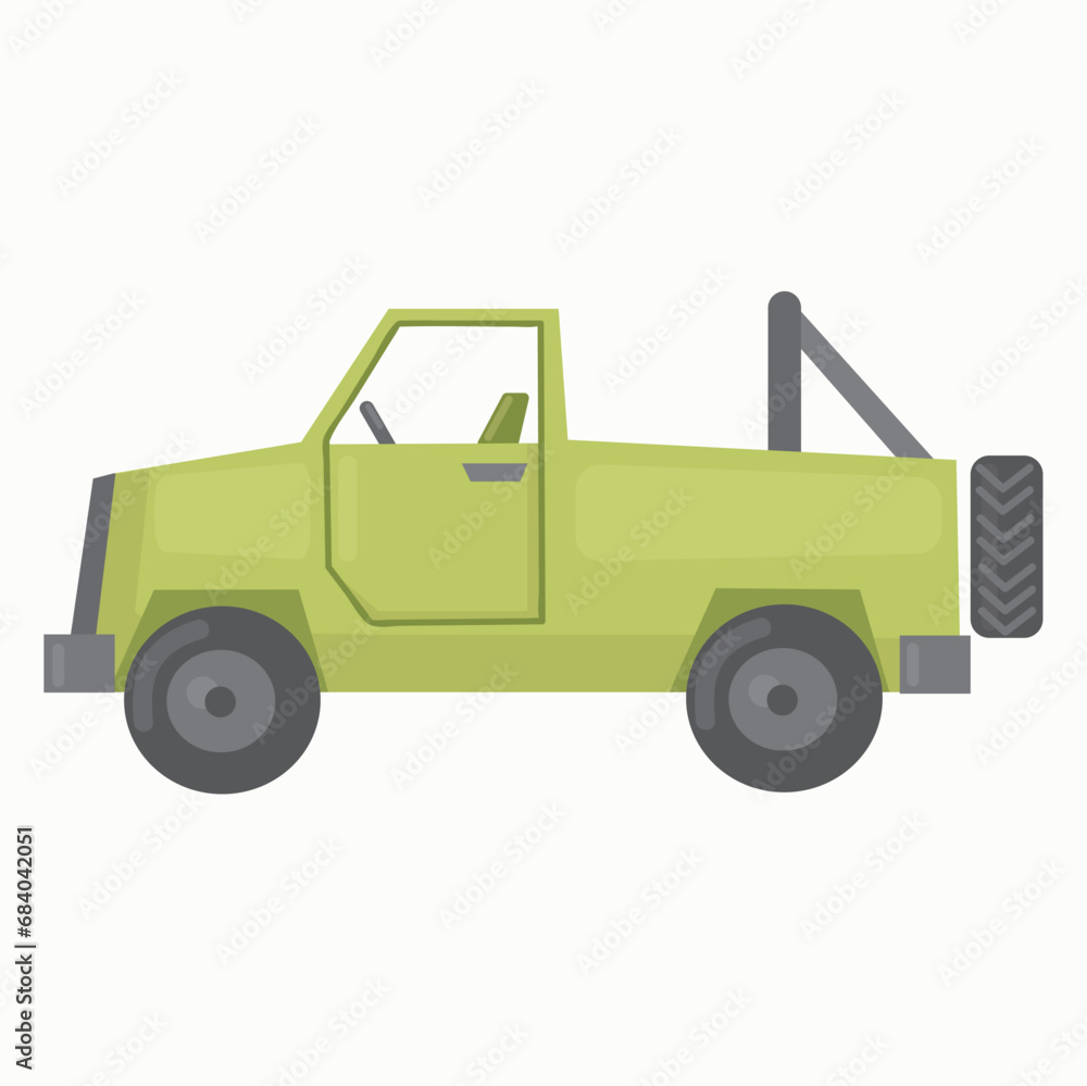 Safari car icon clipart isolated vector illustration