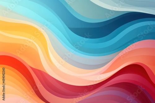 Colorful Waves of Abstract Beauty Generative AI