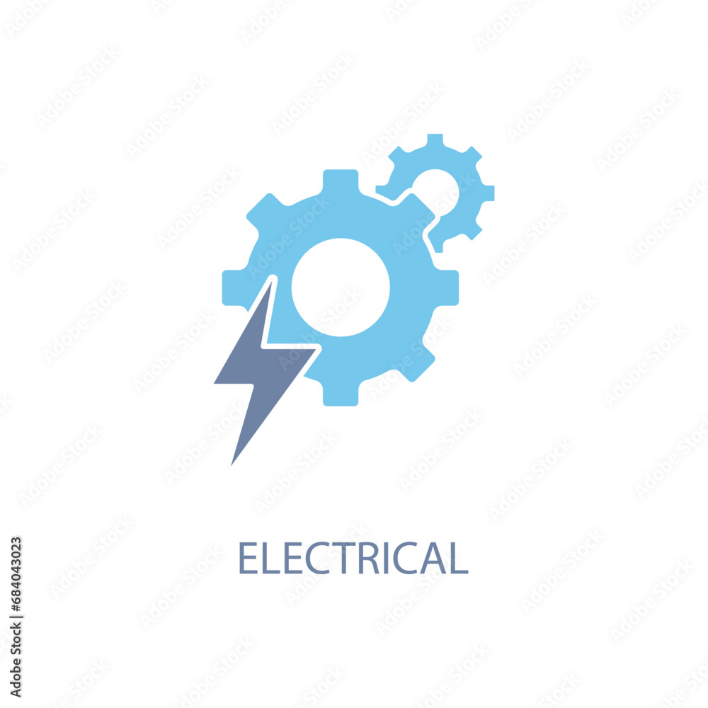 electrical concept line icon. Simple element illustration. electrical concept outline symbol design. electrical concept line icon. Simple element illustration. electrical concept outline symbol design.