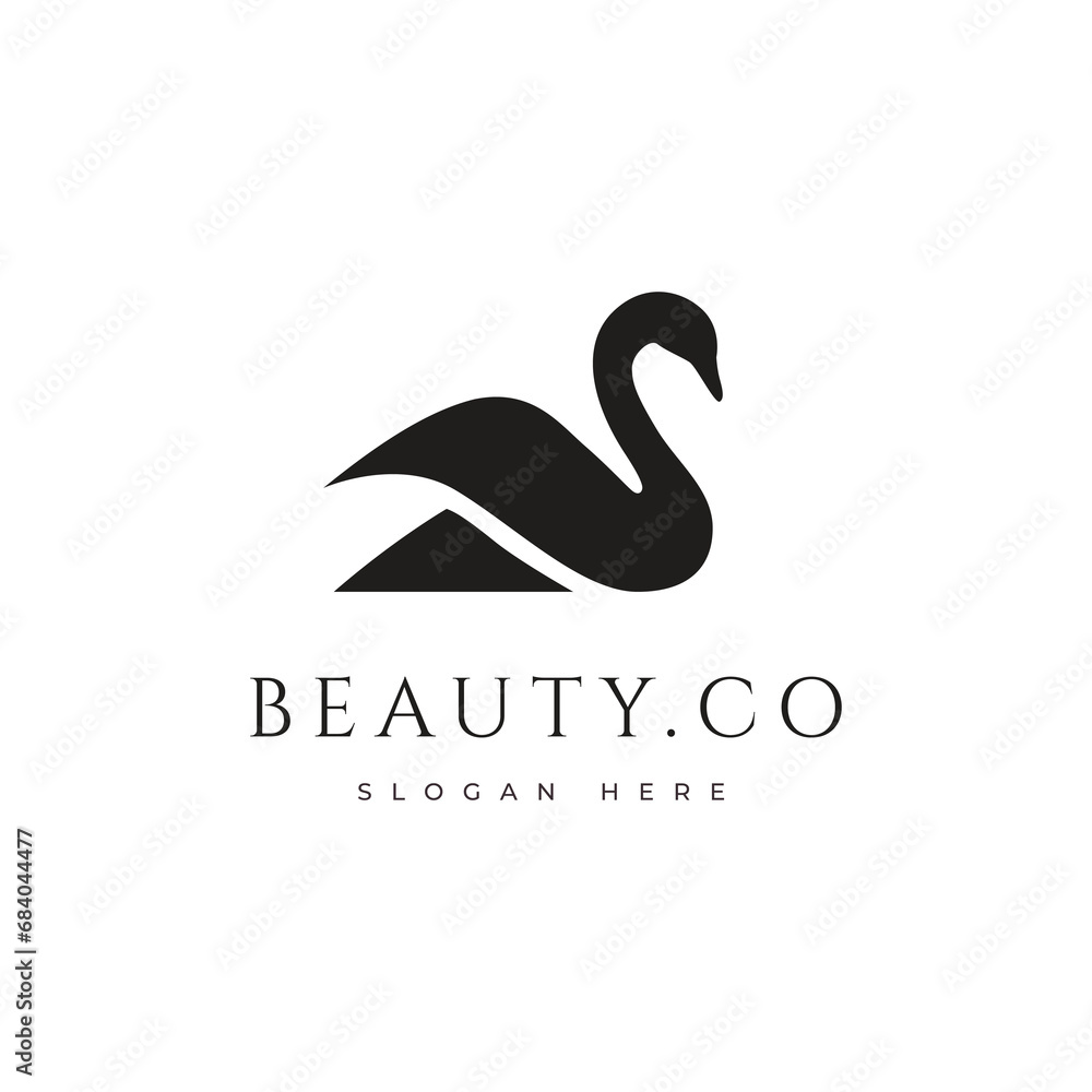 swan beauty concept branding identity modern logo design vector graphic swan beauty concept branding identity modern logo design vector graphic