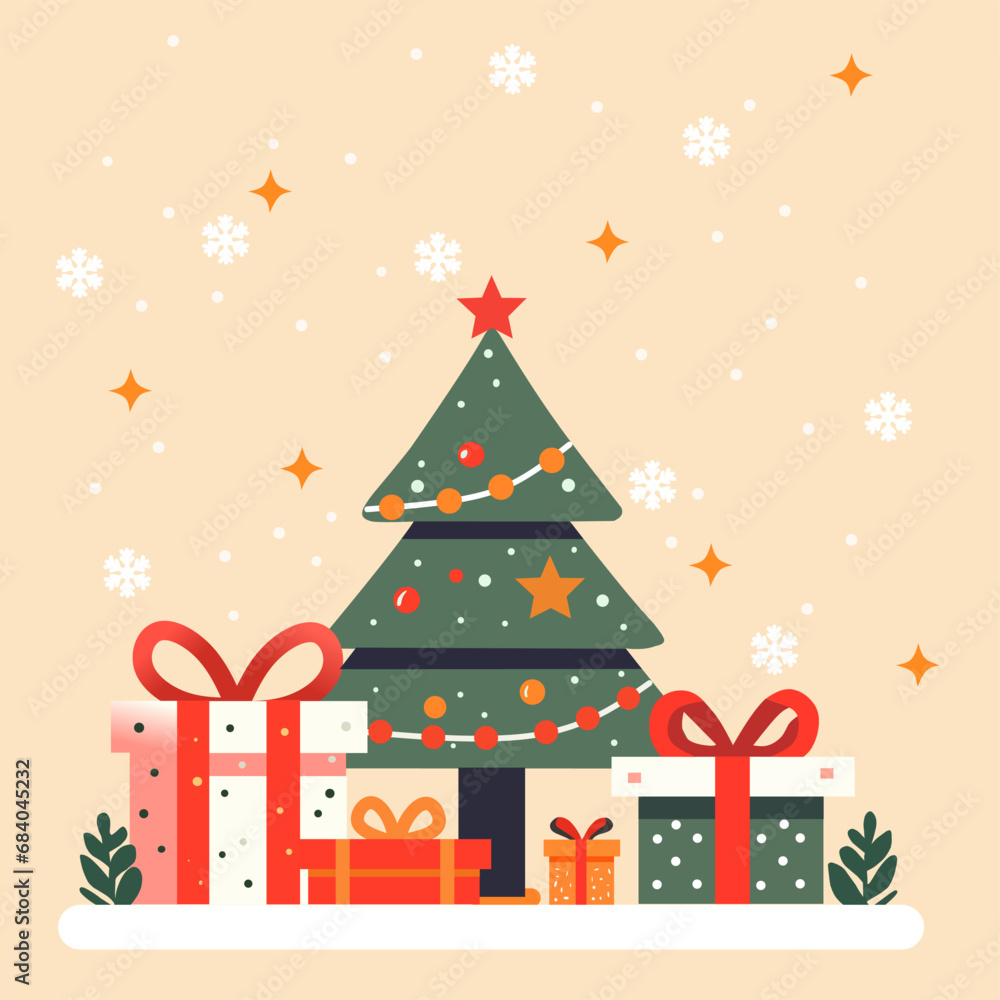 christmas tree with gifts christmas tree with gifts