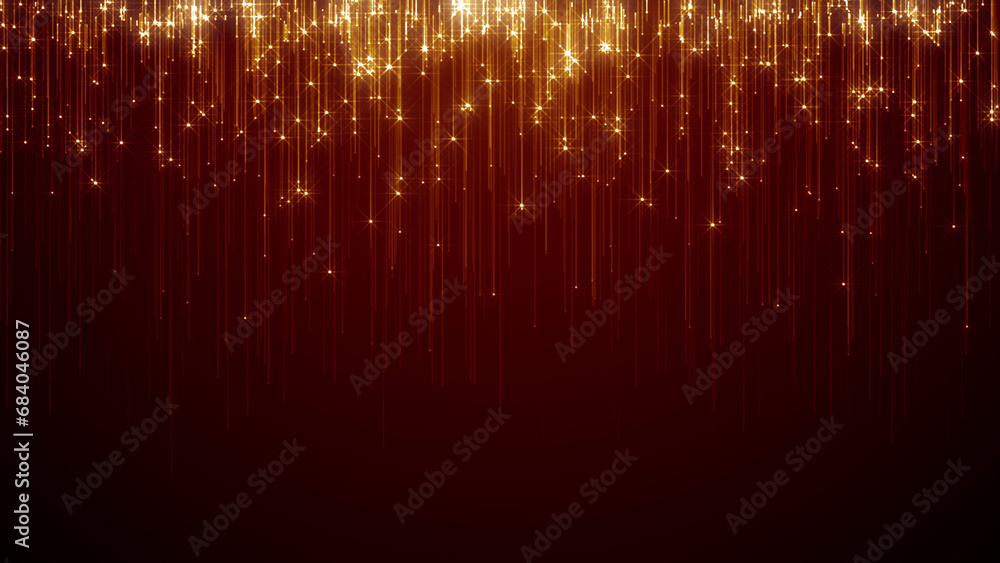 Particles bokeh abstract event game trailer titles cinematic openers digital technology concert background - obrazy, fototapety, plakaty 