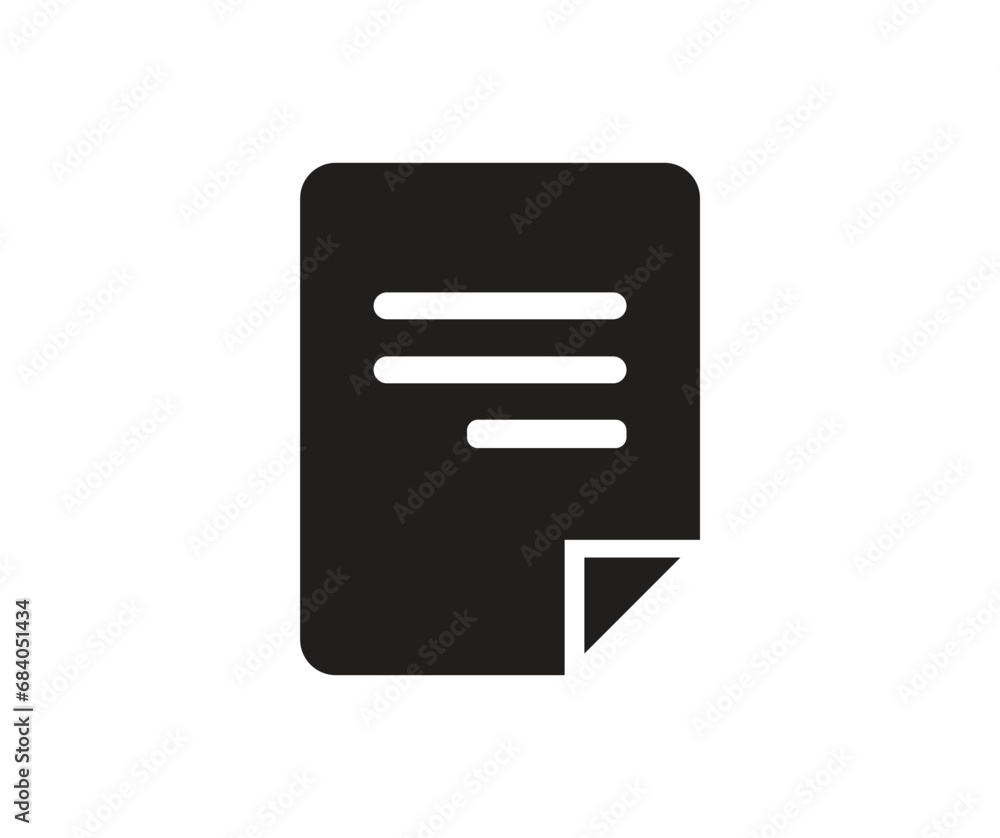 Document icon. Collection of vector symbol on white background. Vector illustration. Document icon. Collection of vector symbol on white background. Vector illustration.