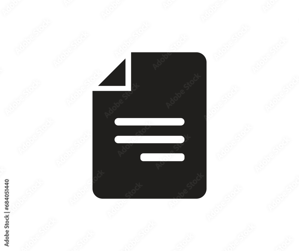 Document icon. Collection of vector symbol on white background. Vector illustration. Document icon. Collection of vector symbol on white background. Vector illustration.