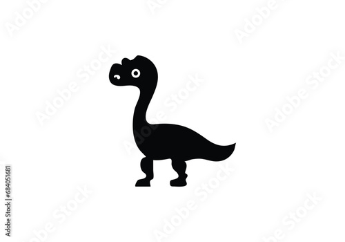 Allosaurus minimal style icon illustration design