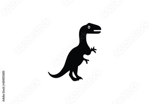Allosaurus minimal style icon illustration design