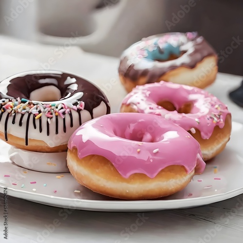 Delicious Donuts Background Very Cool