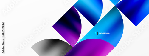Minimalist geometric background featuring metallic round triangles, delivering sleek and modern visual aesthetic with emphasis on clean, metallic forms for wallpaper, banner, background, landing page