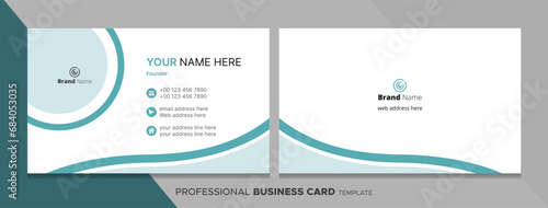 Modern Professional Business Card Template Design.