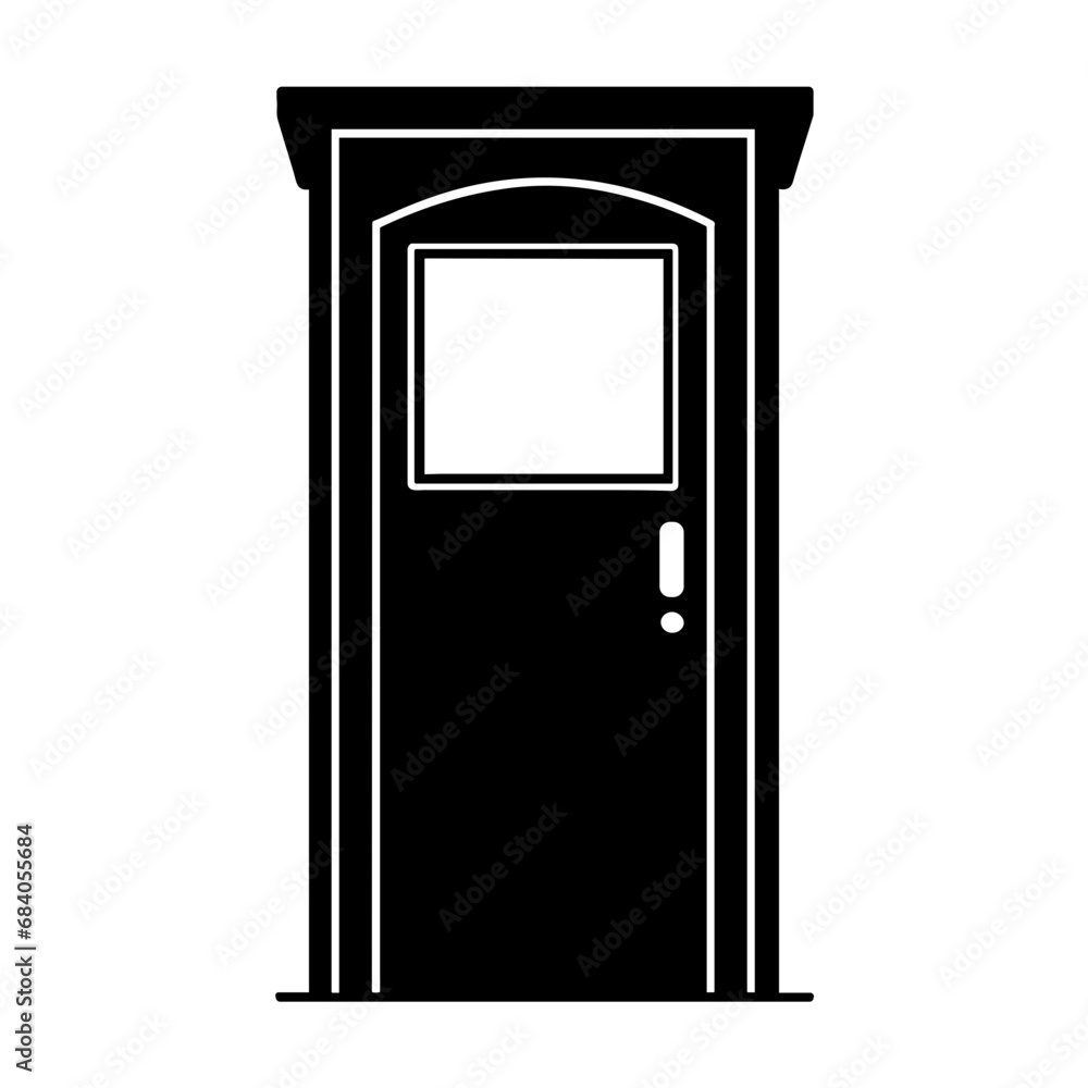 Simple Icon of Portable Toilet Simple Icon of Portable Toilet