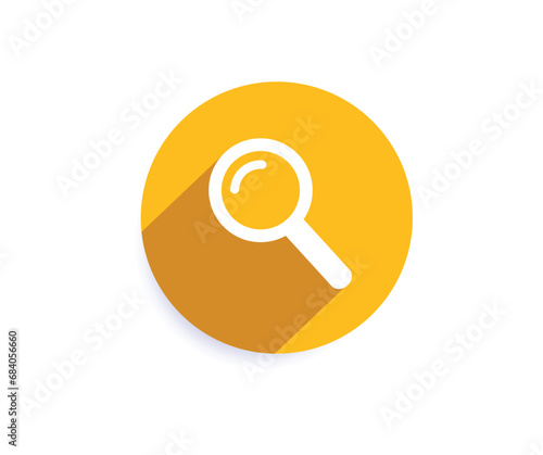 Magnifying glass or search icon. Collection of vector symbol on white background. Vector illustration.