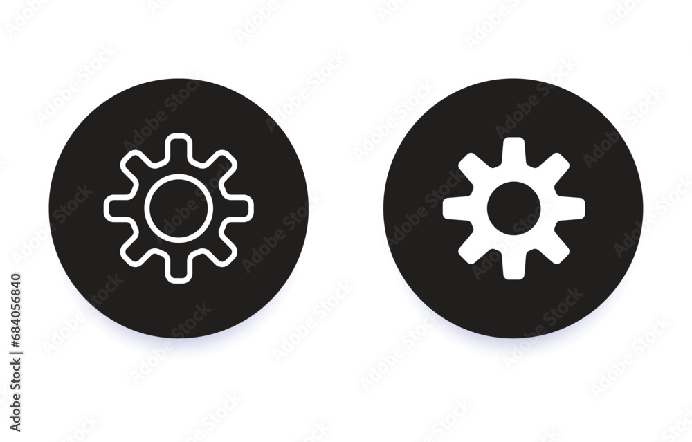 Setting icon. Collection of vector symbol on white background. Vector illustration. Setting icon. Collection of vector symbol on white background. Vector illustration.