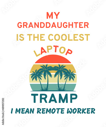 My granddaughter is the coolest remote worker