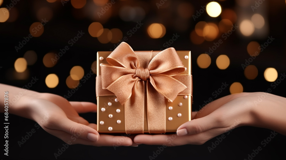 hand holding a gift hand holding a gift
